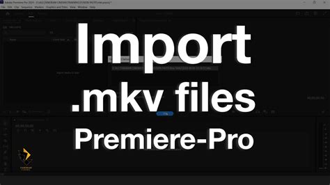 how to import mkv into premiere pro|Import MKV Files in Premiere Pro in 3 Easy Steps